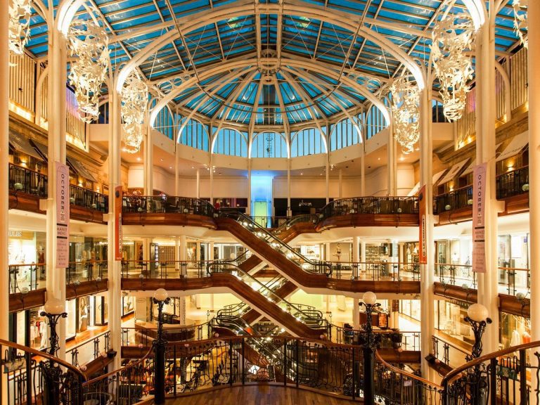 Shopping activities in Shopping Mall at Scotland - Princes Square & Italian Quarter