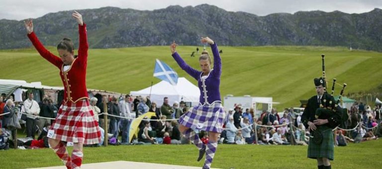 Highland Dancers competing at Scottish Highland Games - Events to Visit in Glasgow