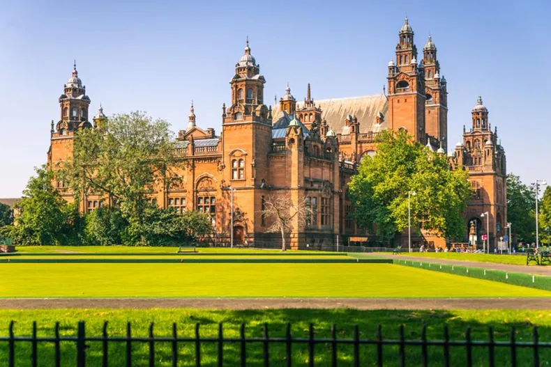 Kelvingrove Art Gallery and Museum by Villa in Scotland