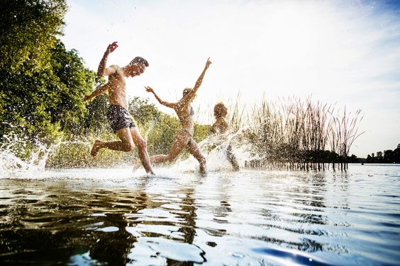 wild swimming and beach activities 