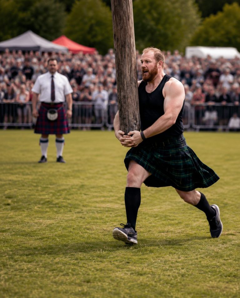 Higland Games Caber Toss