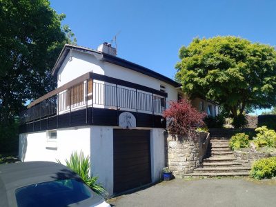 Pleasant Hill Scotland is surrounded by a high boundary stone wall with substantial private garden